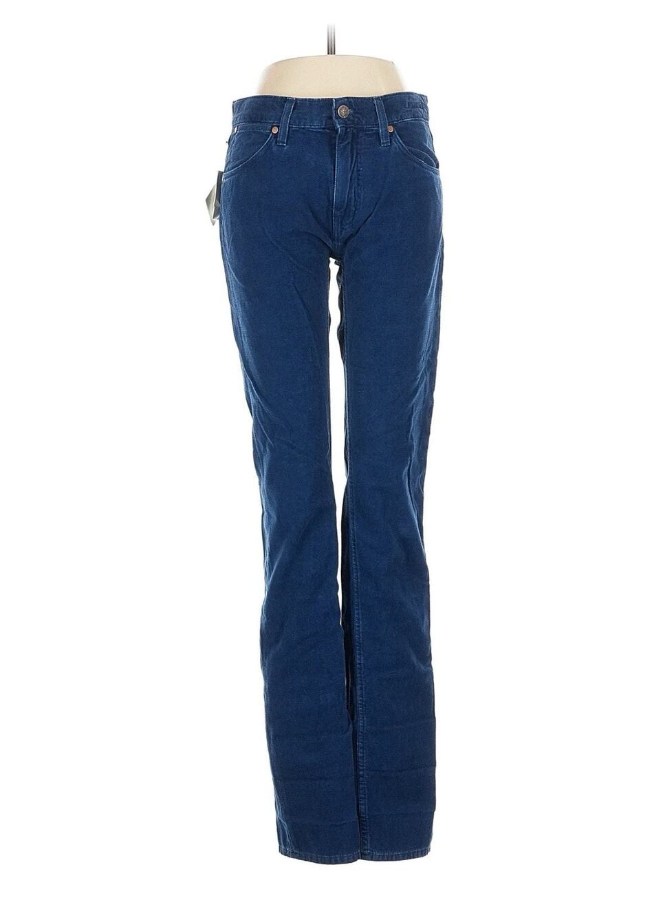NWT Michael Bastian Blue Corduroy Slim Pants 46 US 30